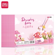 Deli Paint Painting Book Cute Cover Red Double Offset Drawing Paper A4 (100gsm) /B5 (70 gsm)
