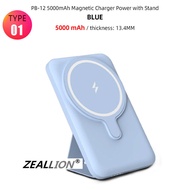 Zeallion Năng Lượng Từ Ngân Hàng Sạc Không Dây Cho iPhone 13 12 11 Pro Max Sạc Nhanh Pin Sạc Dự Phòn