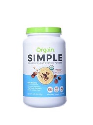 Orgain Organic Simple Protein Peanut Butter Cup Flavor Powder 912g 有機純蛋白粉花生醬杯味 【851770008563】