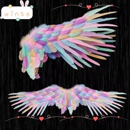 WINTE Angel Wings, Unisex Foldable Black Devil Wings, Lightweight Realistic White Swallow Wings