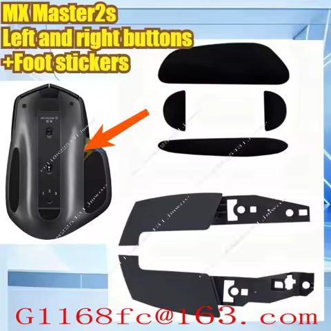 Suitable for Logitech MX Master2s Left and Right Buttons+Foot Patch Master Wireless Mouse Shell Repl