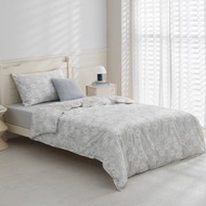 單人/十月羽絨被/可機洗、免被套、蓋一整年的好被子-豆豆藍