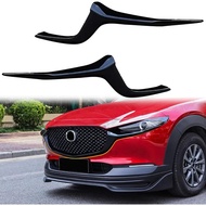 For Mazda CX-30 CX30 2020-2025 Glossy Black Car Exterior Front Center Grille Grill  Inserts Overlay 