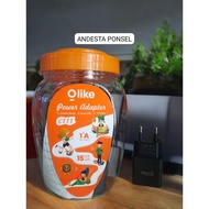 16.OLIKE C111 (1 STRIP CONTAINS 15) FAST CHARGING CHARGER ADAPTOR 1A/ OLIKE C111 5V 1A FAST CHARGING