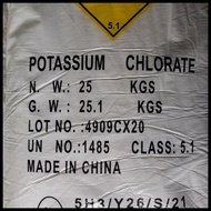 Booster Lengkeng (Potassium Chlorate) "Kclo3" Ex China 25 Kg Terlaris