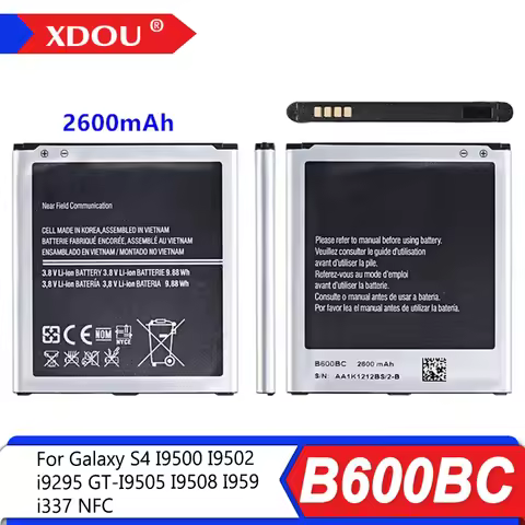 Brand New B600BC B600BE B600BK B600BU 2600mAh Battery For Samsung GALAXY S4 I9500 I9502 i9295 GT-I95