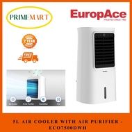 EuropAce ECO7500DWH : 5L AIR COOLER w PURIFIER (with TRUE HEPA and IONIZER FILTRATION) - 3 YEARS MOTOR WARRANTY