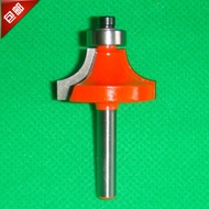 Woodworking Tools Wood Milling Cutter 1/4 Shank Round Corner Cutter 1/4X3/4 Orange Red Paint