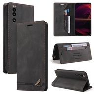 Sony Xperia 10 IV/Xperia 1 IV/Xperia 5 III/Xperia 5 IV/Xperia XZ2 Case RUILEAN Retro Wallet Foldable