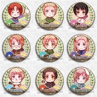 58mm Anime Hetalia The Beautiful World Stars Feliciano Vargas Cosplay COSTUME Badge Pin SPTE Tinplat