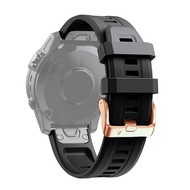 (Ready Stock) For Garmin Fenix 6S Pro 20mm Rose Gold Buckle Silicone Watch Band