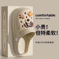 Trendy popular brand "Champion Dog" women's new summer beach clogs, ultra-soft thick-soled height-in