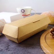 Paper Box Kraft Packaging Box Kraft Hot Dog Paper Box Box Packaging Box Takeaway Hot Dog Food Desser
