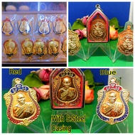 泰御封师傅,皇家御用僧王, 大名鼎鼎>100岁高僧Lp Phat自身法相电镀金龙牙牌 Master Lp Phat  Phra Phuttha Chinnabanchorn Hanuman Rian
