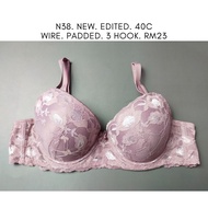 N38. EDITED LACE BRA 40C