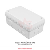 Anzens กล่องกันน้ำ บล็อกกันน้ำ กล่องพักสาย สีขาว PVC ขนาด 2x4/4x4/6x6/6x8/8x8/8x12 นิ้ว สำหรับ สายไฟ