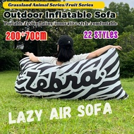 Fast Inflatable Sofa Camping Air Mat Bed Outdoor Netflix Lazy Air Sofa Portable Lightweight kerusi C