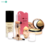 แป้งครีมรองพื้นเกาหลี Matte Foundation แปรงแต่งหน้า S O L Y A N G 4 in 1 + ลิปสติก HYA ปากอิ่มฟูเกา