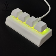 4 Keys Programmable Keypad Red Switch Ctrl C V Enter Mini Mechanical Keyboard Support NKRO for Gamin