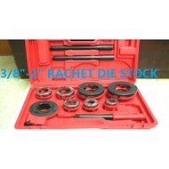 1/2"-1-1/4" 3/8"-2" PRC GI PIPE RACHET DIE STOCK TAPS AND DIES SET TAP DIE THREAD BOLT SCREW PIPE TH