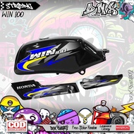 STRIPING STIKER VARIASI HONDA WIN 100 MOTIF SIMPEL KD29