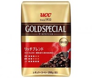 UCC - 日本 GOLD SPECIAL 咖啡豆（濃郁醇厚）(紅) 250g 賞味期限(未開封前): 2024年12月13日