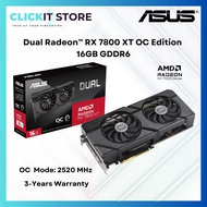 ASUS Dual Radeon™ RX 7800 XT OC Edition 16GB GDDR6 Kad Grafik GPU Graphics Card | DUAL-RX7800XT-O16G
