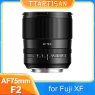 TTArtisan AF 75mm F2 Full Frame Autofocus Lens for Portrait Photography For Fujifilnm XF XT5 XM5 XT5