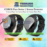 COROS Pace 3, Pace 2, Pace Pro Screen Protector, Tempered Glass & Hydrogel TPU (Soft Film) (Pace3, P
