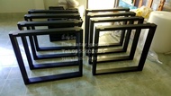 Iron-DIY ขาโต๊ะเหล็ก IR-24 สี่เหลี่ยม (1คู่) สีดำด้าน ขาโต๊ะสั่งทำ Iron Loft Legs ขาโต๊ะสำเร็จ ขาโต๊