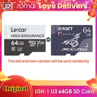 100% chính hãng + Dung tích lớn Lexar độ bền mùi cao 64GB Thẻ nhớ Micro SD USH-1 U3 Max 100 MB/giây