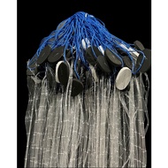 Jaring Ikan Siap Pakai 3 Lapis Tinggi 15m Panjang 20m Pemberat Timah Jaring Luar 5in 020mm Jaring da