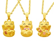 Citigems 999 Pure Gold Fortune Kitty Pendant