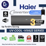 Haier New R32 Air Conditioner Series LPA/VQA/VQC/VRA/VXA22 1.0HP~2.5HP PWP STD Aircond Installation