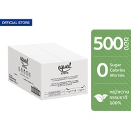 Equal Stevia 500 Sticks อิควล สตีเวีย ผลิตภัณฑ์ให้ความหวานแทนน้ำตาล จากใบหญ้าหวานธรรมชาติ กล่องละ 500 ซอง สารให้ความหวาน