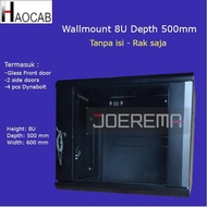 WALLMOUNT RACK SERVER CABINET HAOCAB 19" 8U-DEPTH 500 MM - RACK ONLY Original AND TRUSTED