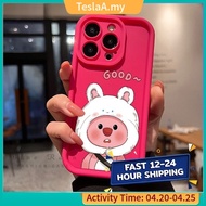 Beaver with rabbit hat For iphone 13 Pro Max 11 12 13 14 15 Pro Max xr xs Max 7 8 Plus 13 Pro Max silicone Phone Case GGNT