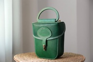情怀手作 复古煤油灯小挎包 綠色