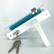 Bộ khóa tay gạt lắp cửa nhôm hệ việt pháp việt ý cửa nhựa lõi thép sắt