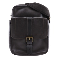 二手LOUIS VUITTON Irokwa Utah 單肩包，M92534，皮革，咖啡廳設計，法國製造，2007 年，棕色，TH1047，雙拉鍊，斜挎包，男款