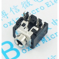 PJ-306 Copper Head 3.5 Audio Socket Video Socket Computer Host Socket Five-Pin Pin