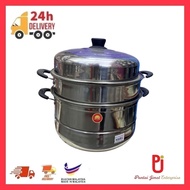 32CM 3 Layer Steamer  Stainless Steel