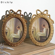 [Dickly] Oval Photo Frame 10x6.9inch Handmade Wall or Table Mounted Home Decoration for