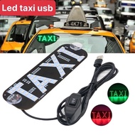 Green LED TAXI Light, TAXI Indicator Light Mounted on Car Windshield, LED TAXI Letter Mounted on Win
