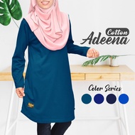 (30-140KG) TUDIAA ADEENA - Tshirt Muslimah Cotton Plus siz