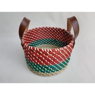 Woven basket mendong/ hamper basket round basket