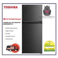 Toshiba GR-RT624WE-PMX [461L] Top Mounted Fridge | 3 Ticks | FREE 21L Microwave Oven (with T&C)