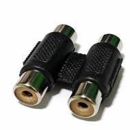 2-RCA Jacks to 2-RCA Coupler Female 2 RCA Audio Adapter Cable