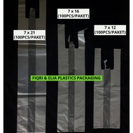 HM SINGLET PLASTIC CUP BAG [7x12, 7x14, 7x21] (100PCS/PAKET) / BEG CAWAN PLASTIK | fnepackagingstore