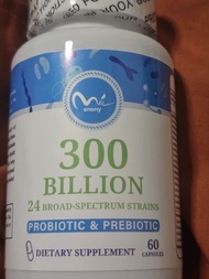 Probiotic​​ & Prebiotic​ 300 Billion​ 24​ BROAD SPECTRUM​ STRAINS 60 CAPSULES​